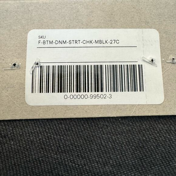 Everlane The Original Cheeky Jean Organic Cotton Straight Leg Sz 27 Black Denim - Picture 16 of 16